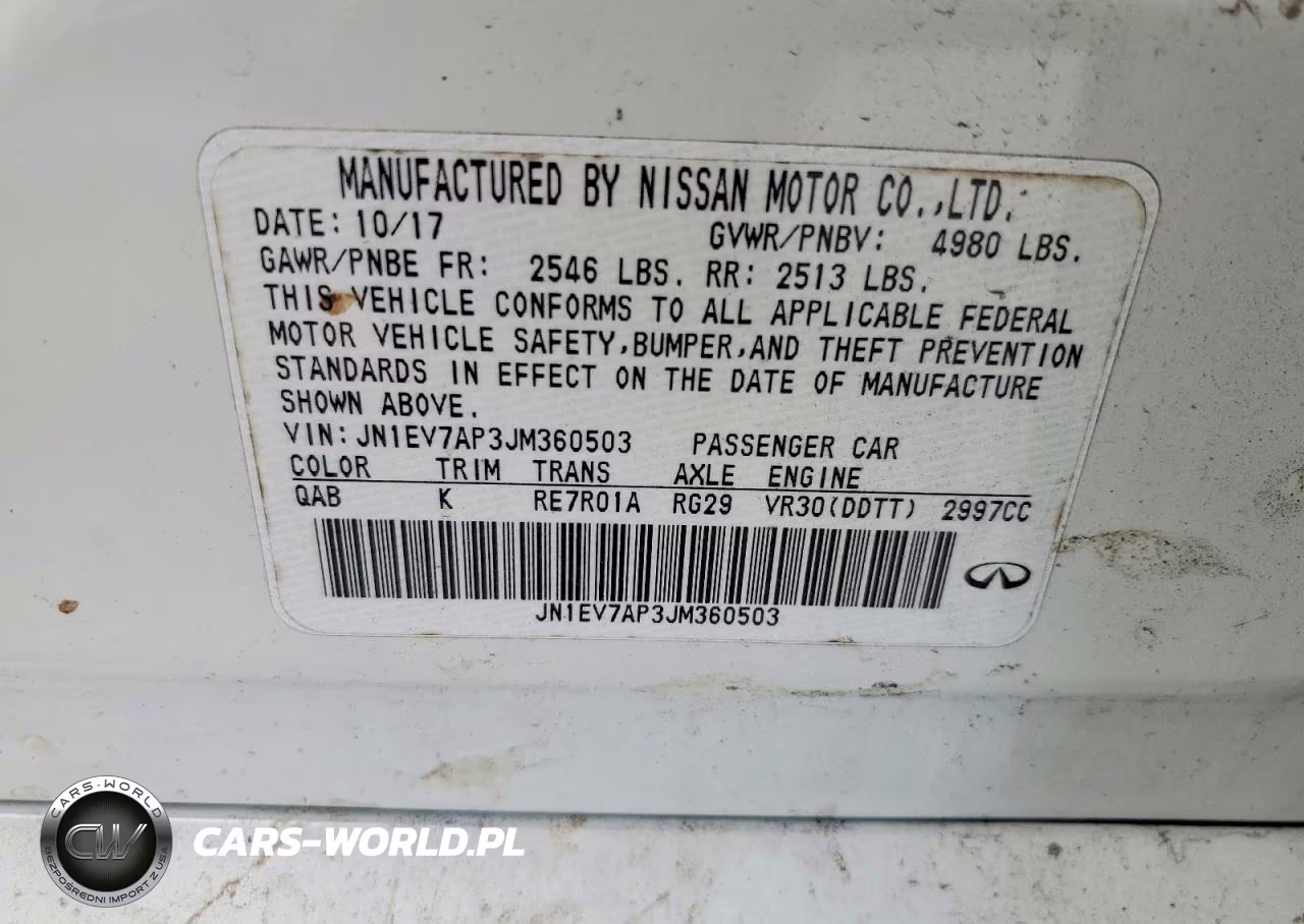 2018 Infiniti Q50 3.0T Sport VIN:JN1EV7AP3JM360503 - 12