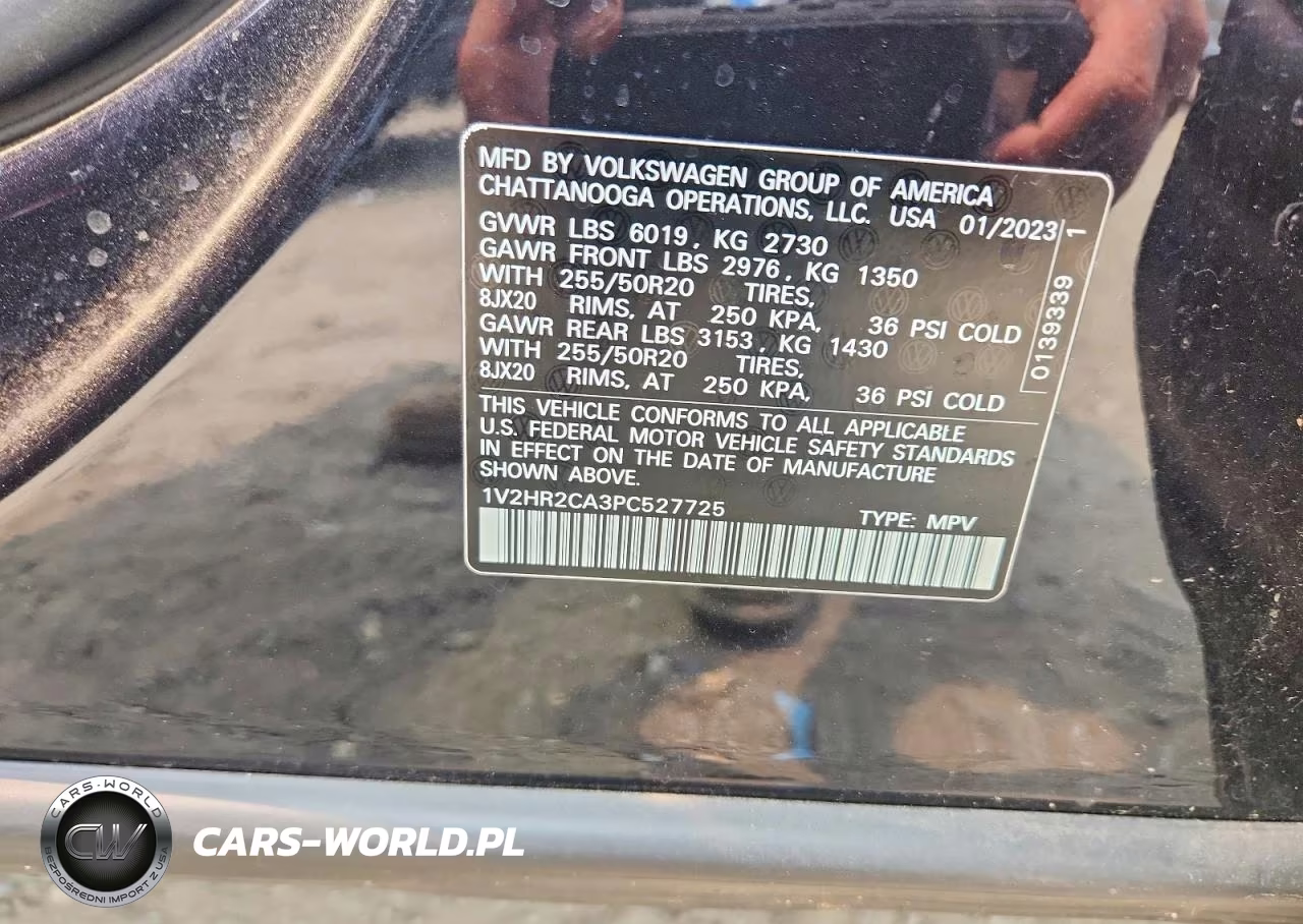 2023 Volkswagen Atlas Se VIN:1V2HR2CA3PC527725 - 13