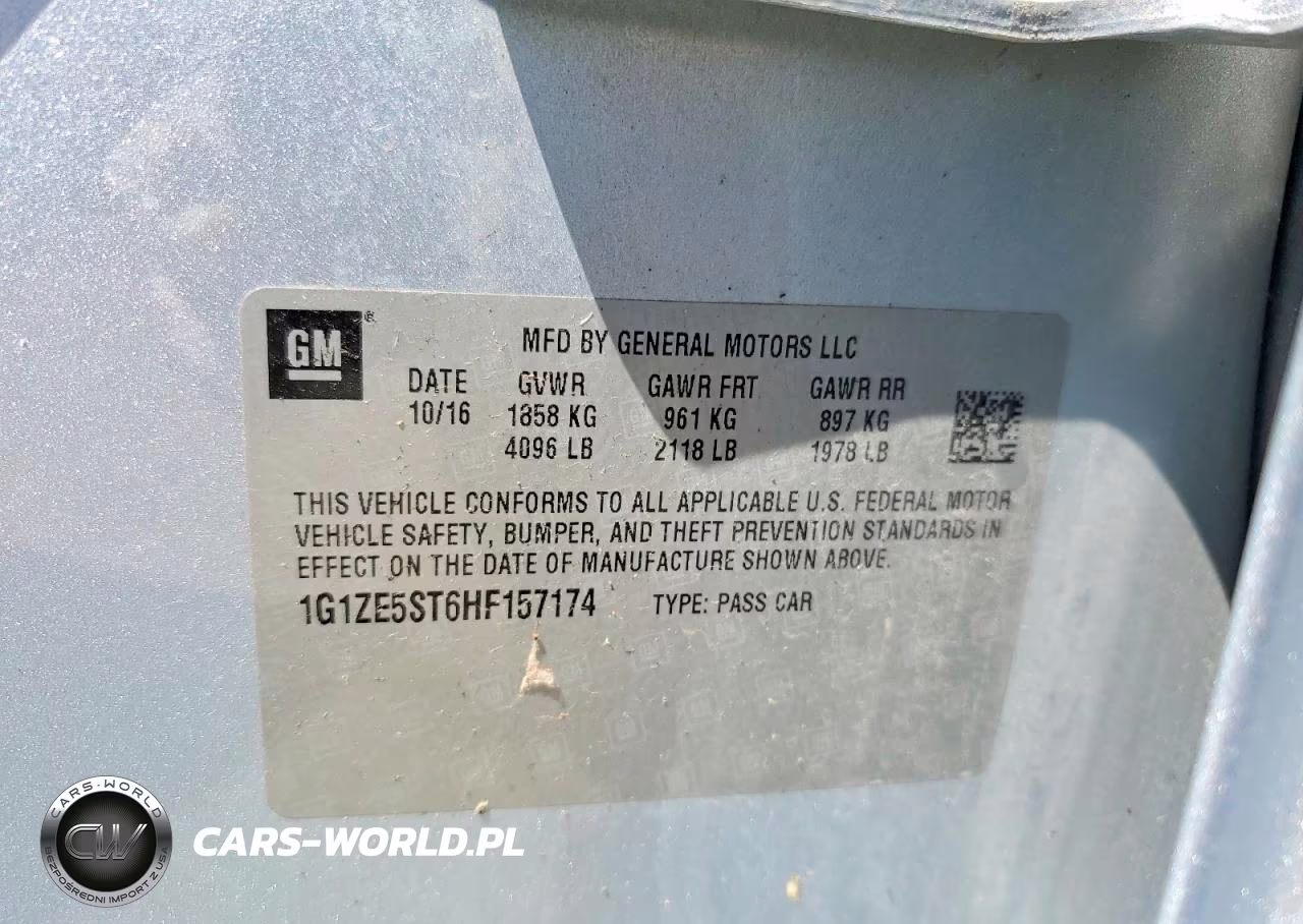 2017 Chevrolet Malibu Lt VIN:1G1ZE5ST6HF157174 - 12