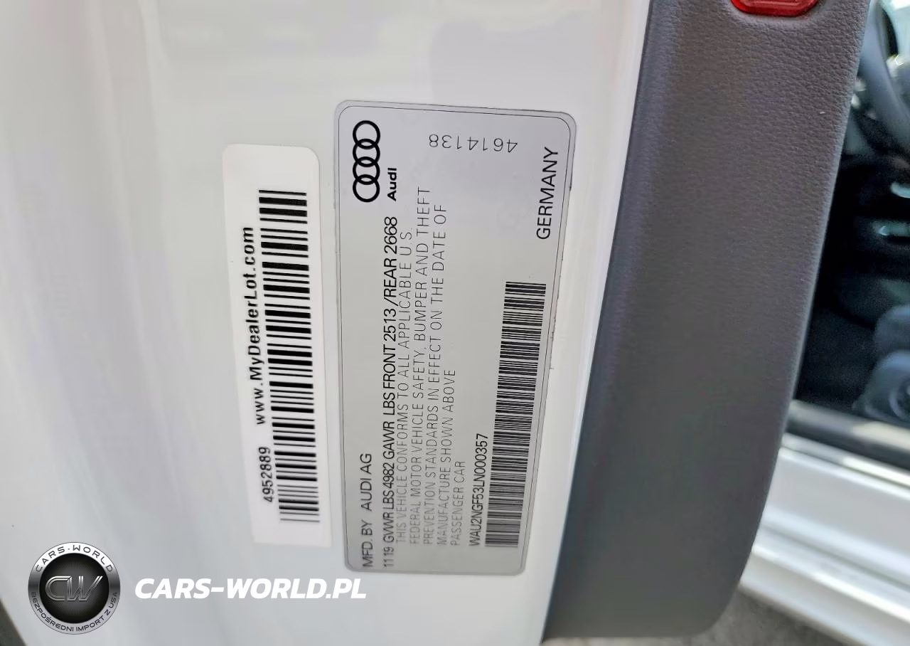 2020 Audi A5 Premium VIN:WAU2NGF53LN000357 - 12