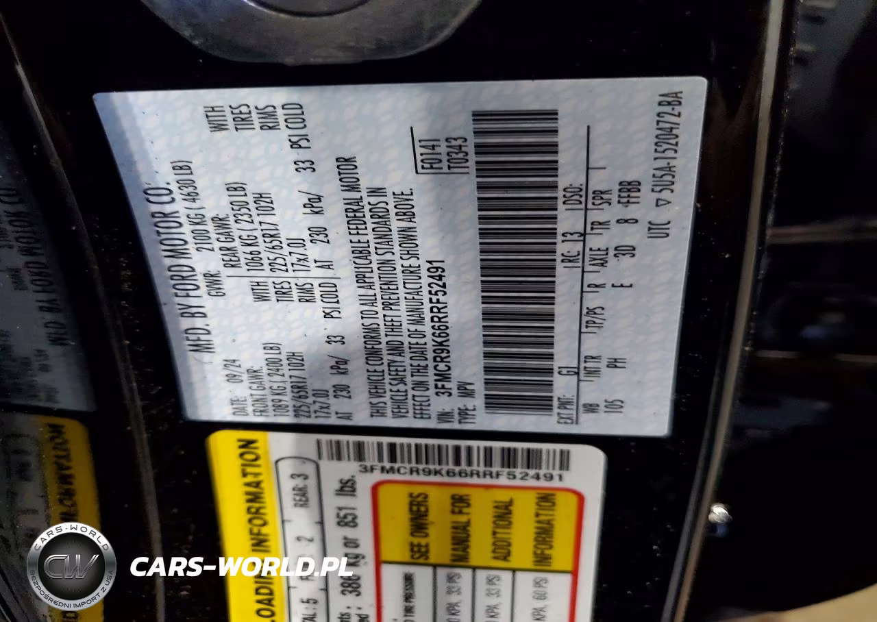 2024 Ford Bronco Sport Free Wheeling VIN:3FMCR9K66RRF52491 - 12