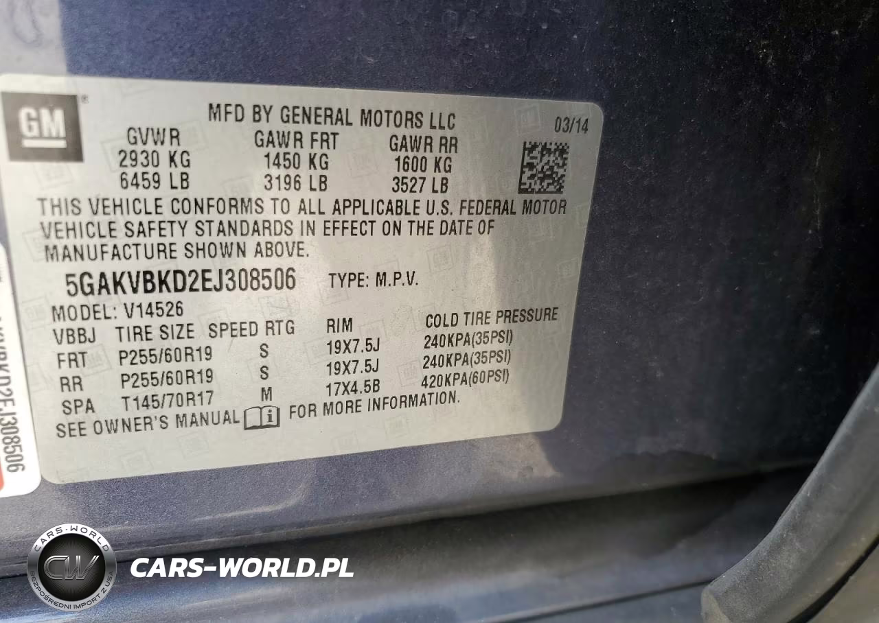 2014 Buick Enclave VIN:5GAKVBKD2EJ308506 - 12