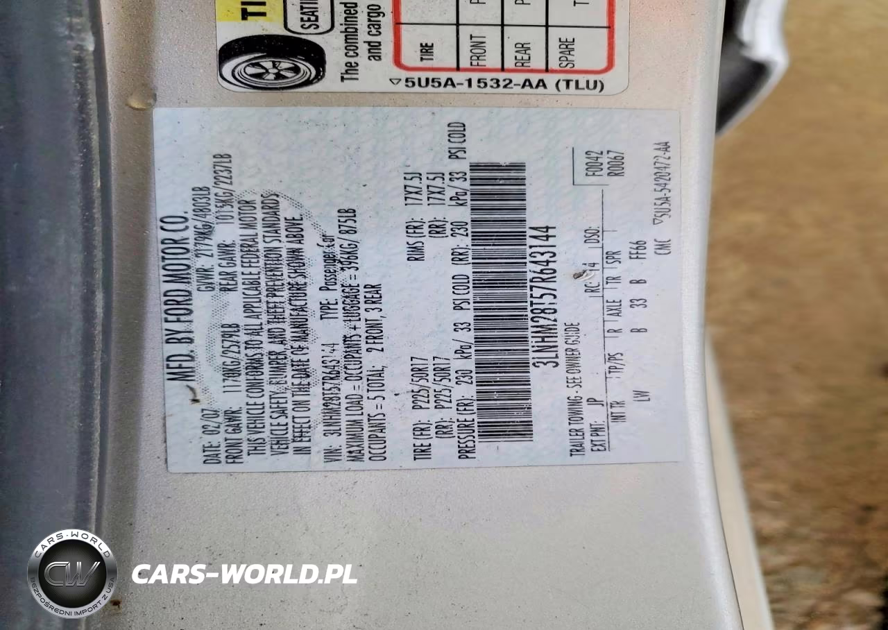 2007 Lincoln Mkz VIN:3LNHM28T57R643144 - 12