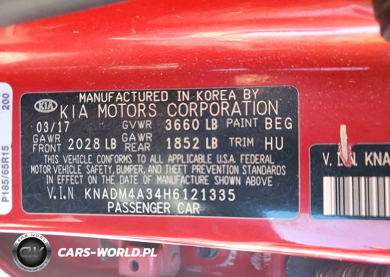 2017 Kia Rio Lx VIN:KNADM4A34H6121335 - 12