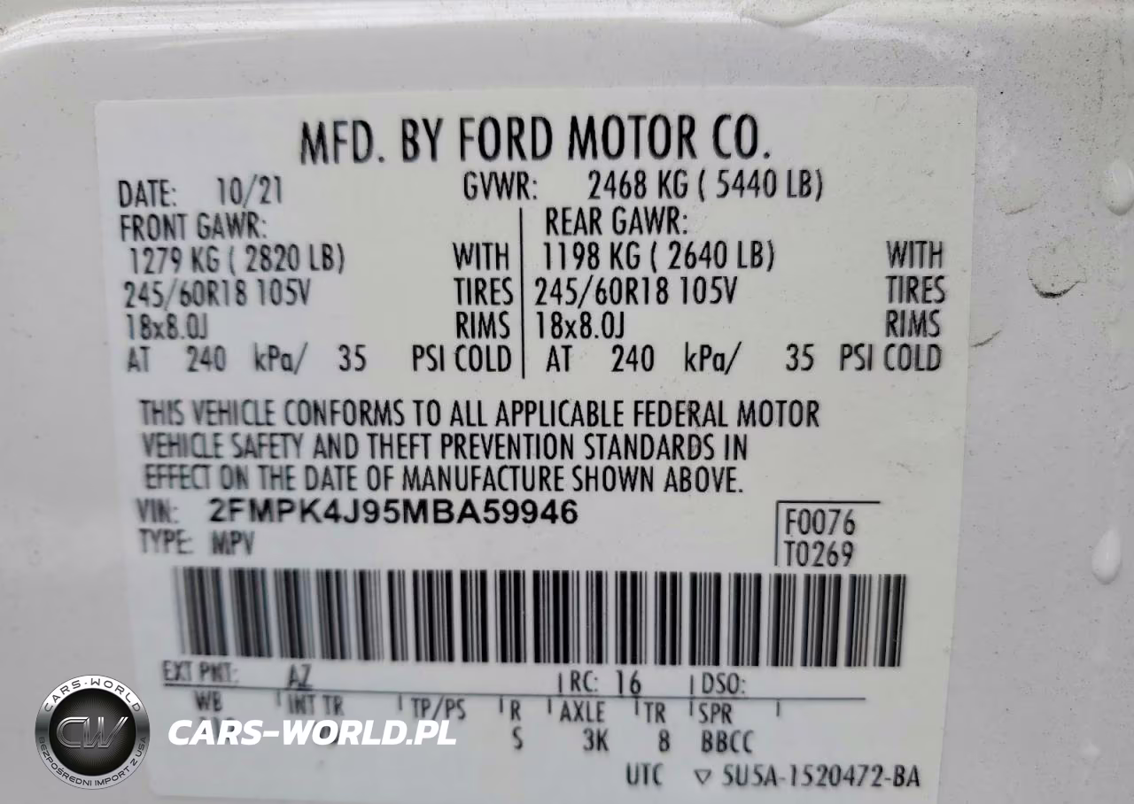 2021 Ford Edge Sel VIN:2FMPK4J95MBA59946 - 13