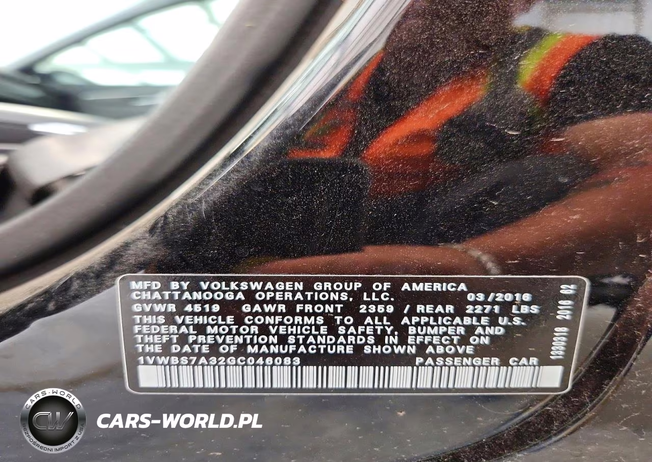 2016 Volkswagen Passat Se VIN:1VWBS7A32GC046083 - 12