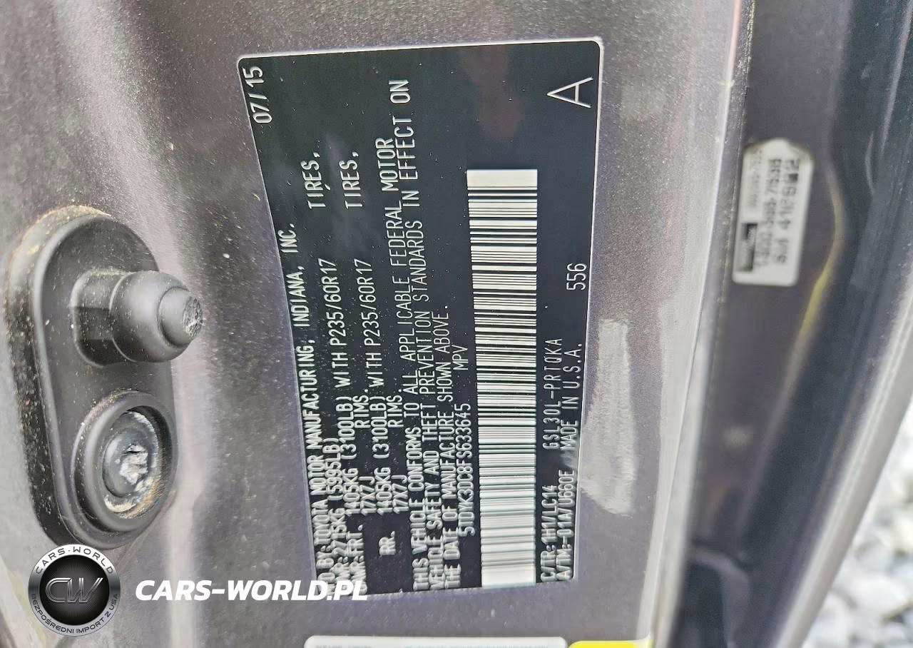 2015 Toyota Sienna Xle 8-Passenger VIN:5TDYK3DC8FS633645 - 13