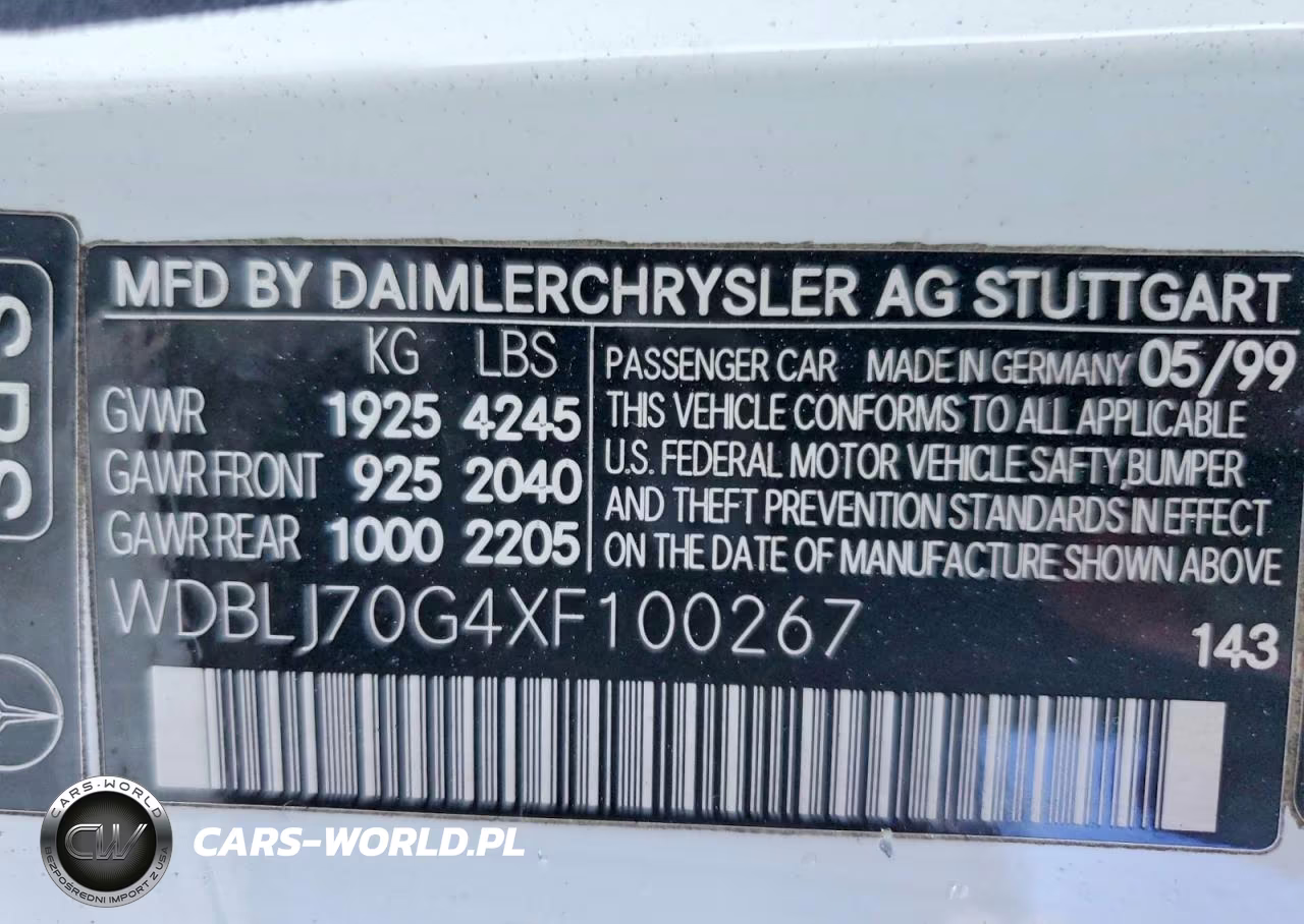 1999 Mercedes-Benz Clk 430 VIN:WDBLJ70G4XF100267 - 13