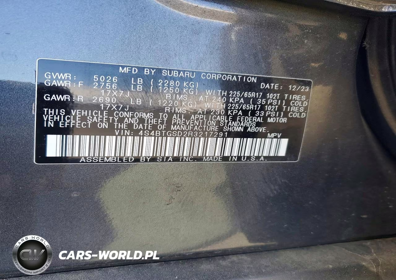 2024 Subaru Outback Wilderness VIN:4S4BTGSD2R3217291 - 13