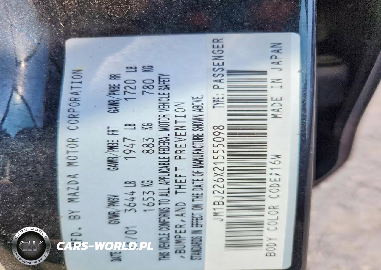 2002 Mazda Protege Dx VIN:JM1BJ226X21555098 - 12