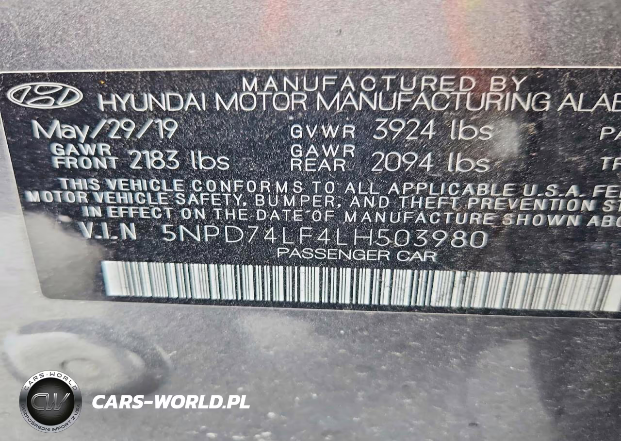 2020 Hyundai Elantra Se VIN:5NPD74LF4LH503980 - 12