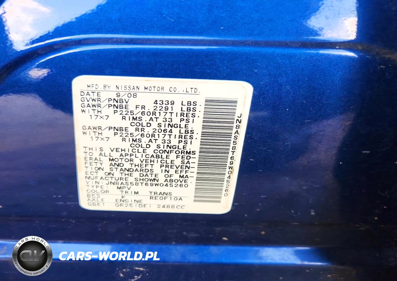 2009 Nissan Rogue S VIN:JN8AS58T69W045260 - 13