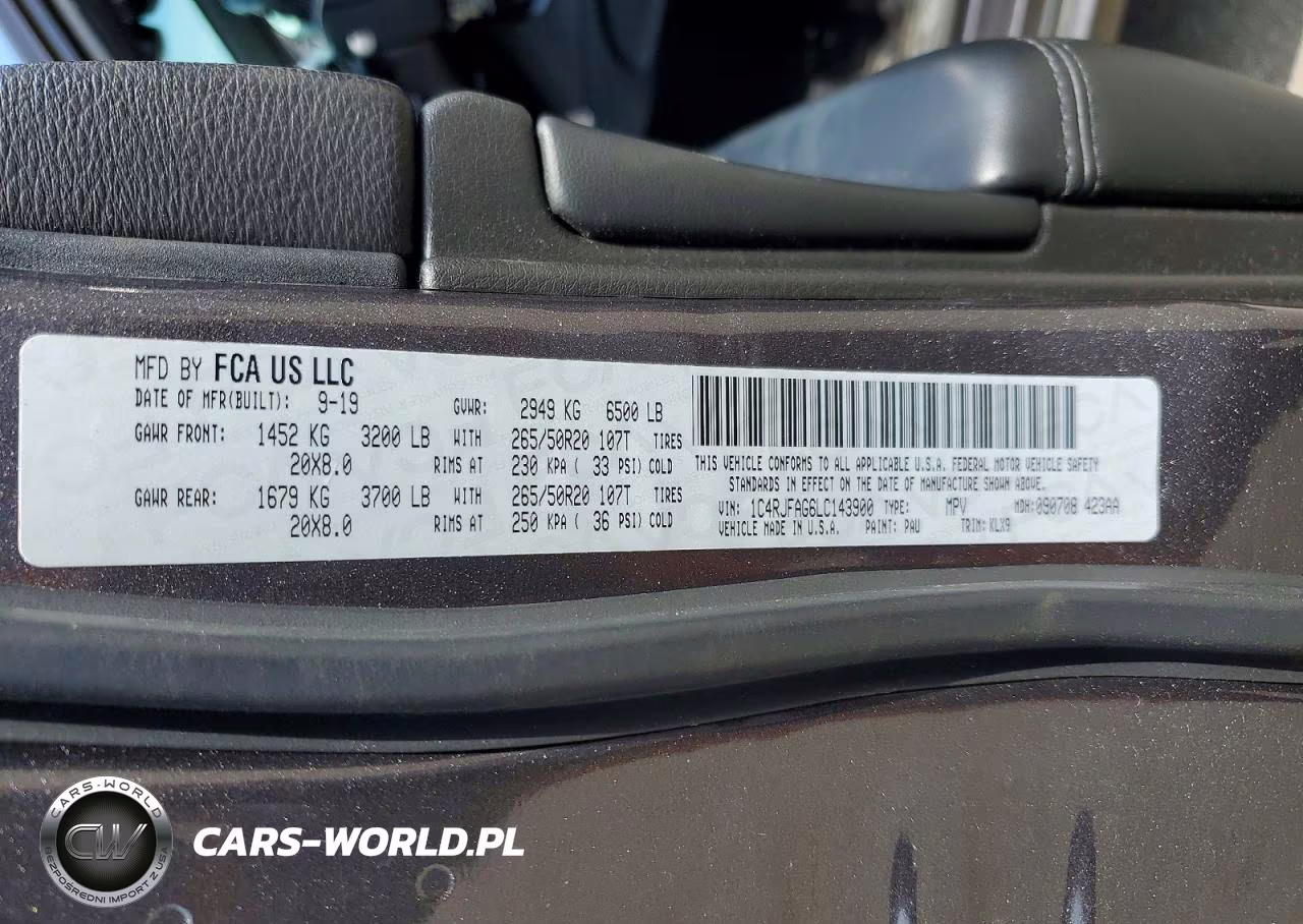2020 Jeep Grand Cherokee Laredo VIN:1C4RJFAG6LC143900 - 14