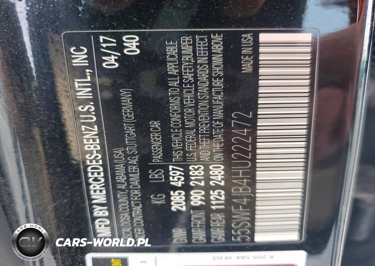 2017 Mercedes-Benz C 300 VIN:55SWF4JB4HU222472 - 12