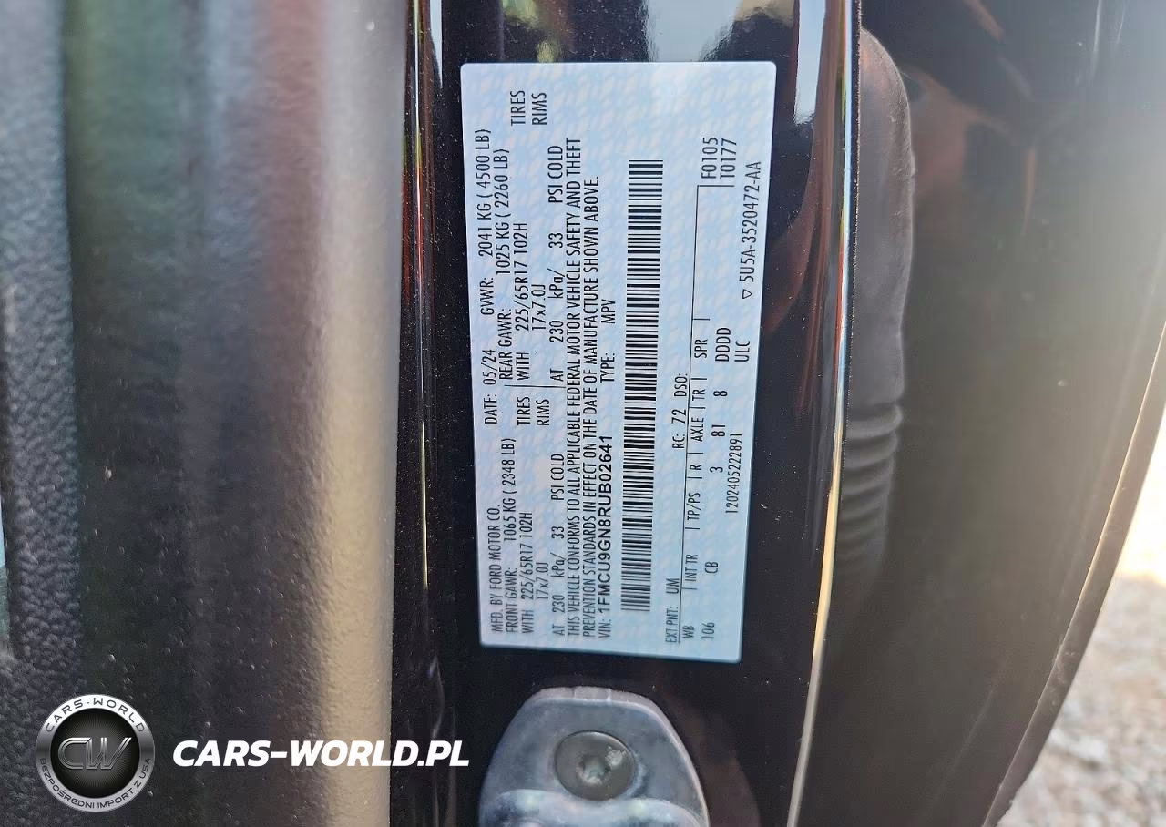 2024 Ford Escape Active VIN:1FMCU9GN8RUB02641 - 14