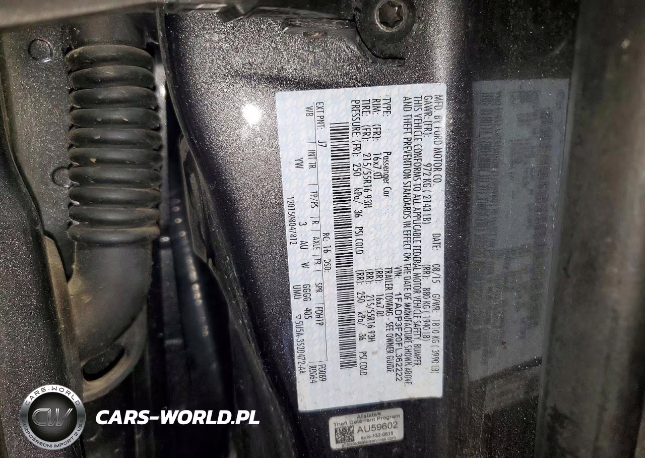 2015 Ford Focus Se VIN:1FADP3F20FL362222 - 12
