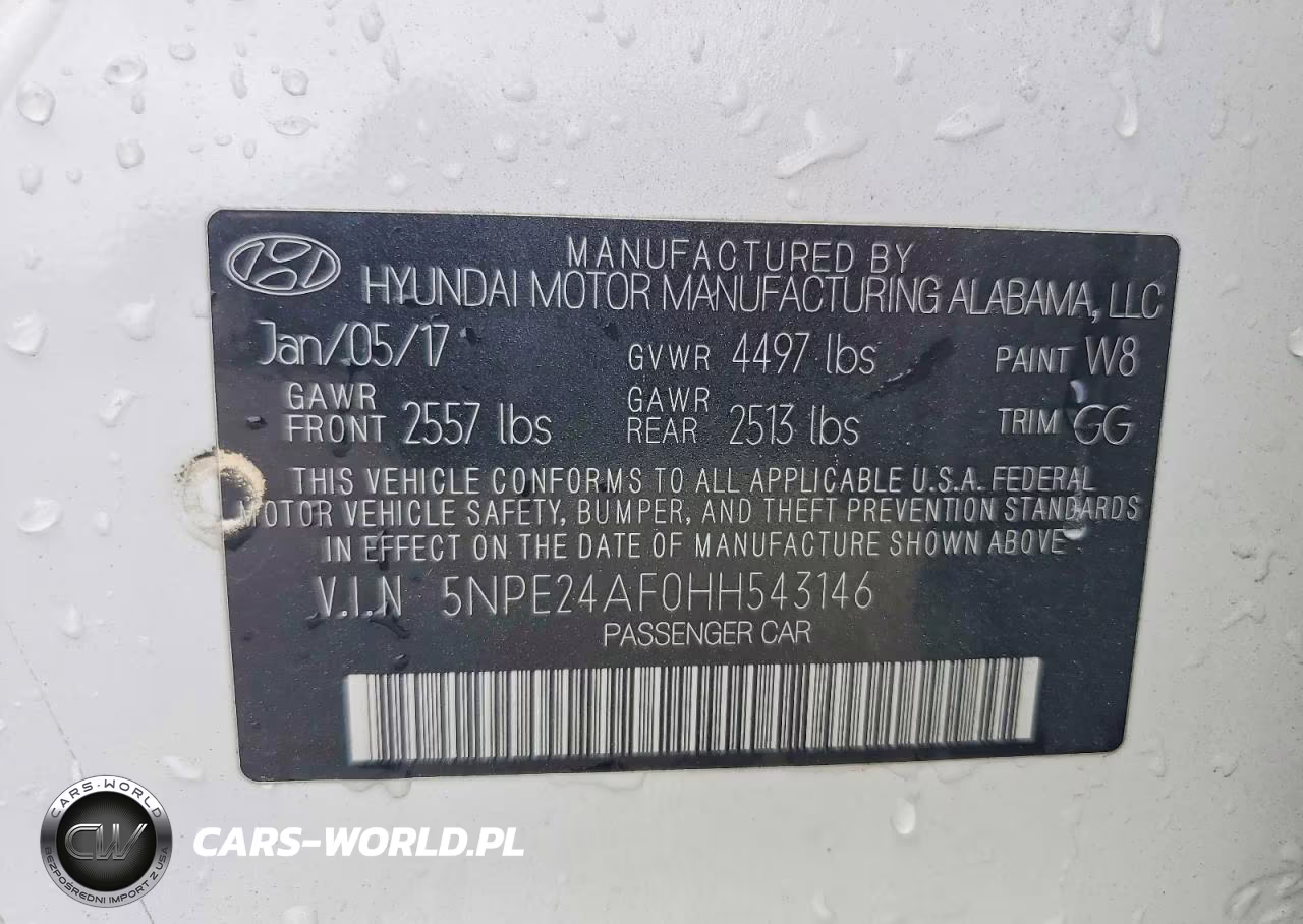 2017 Hyundai Sonata Se VIN:5NPE24AF0HH543146 - 12