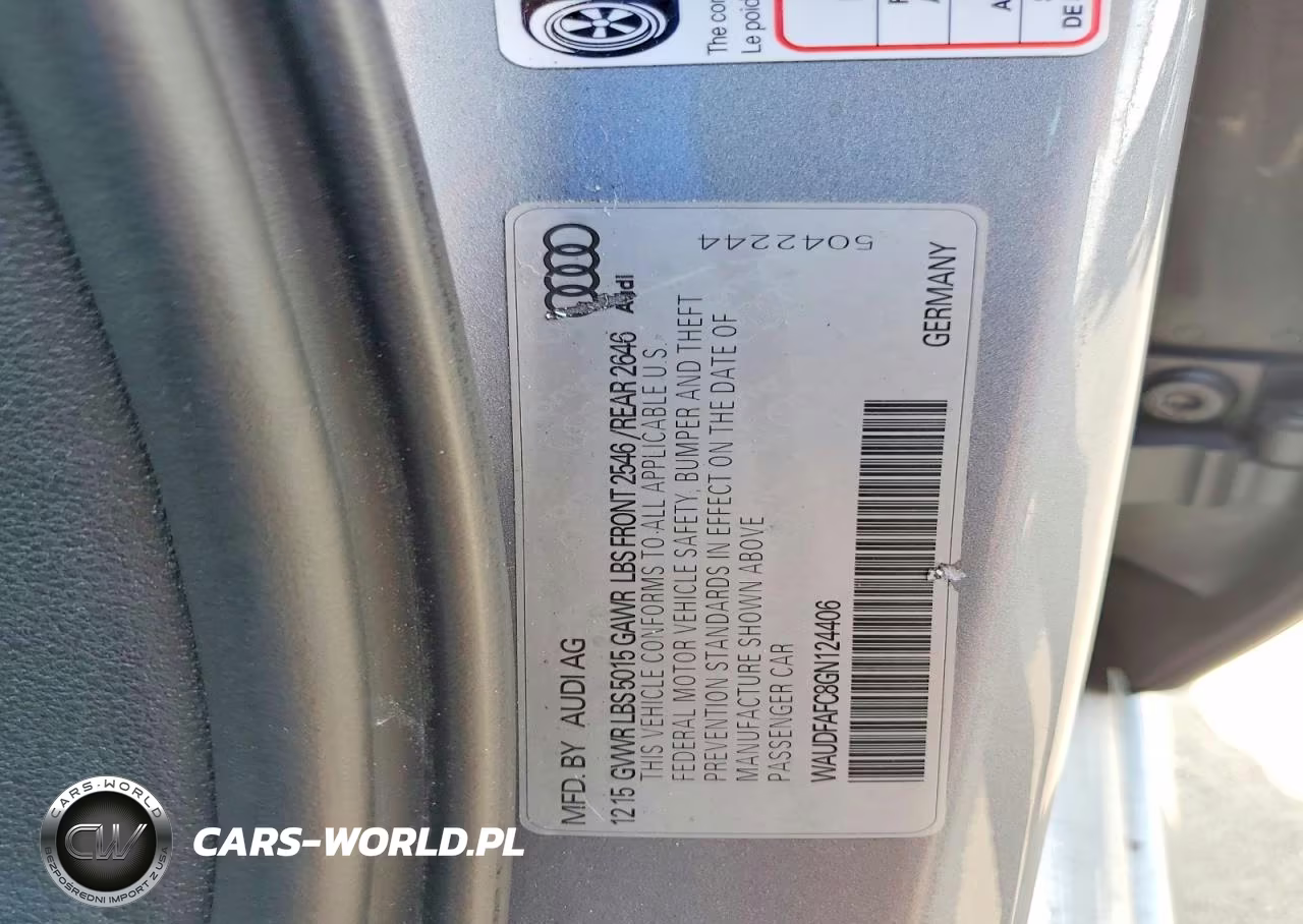 2016 Audi A6 Premium Plus VIN:WAUDFAFC8GN124406 - 12