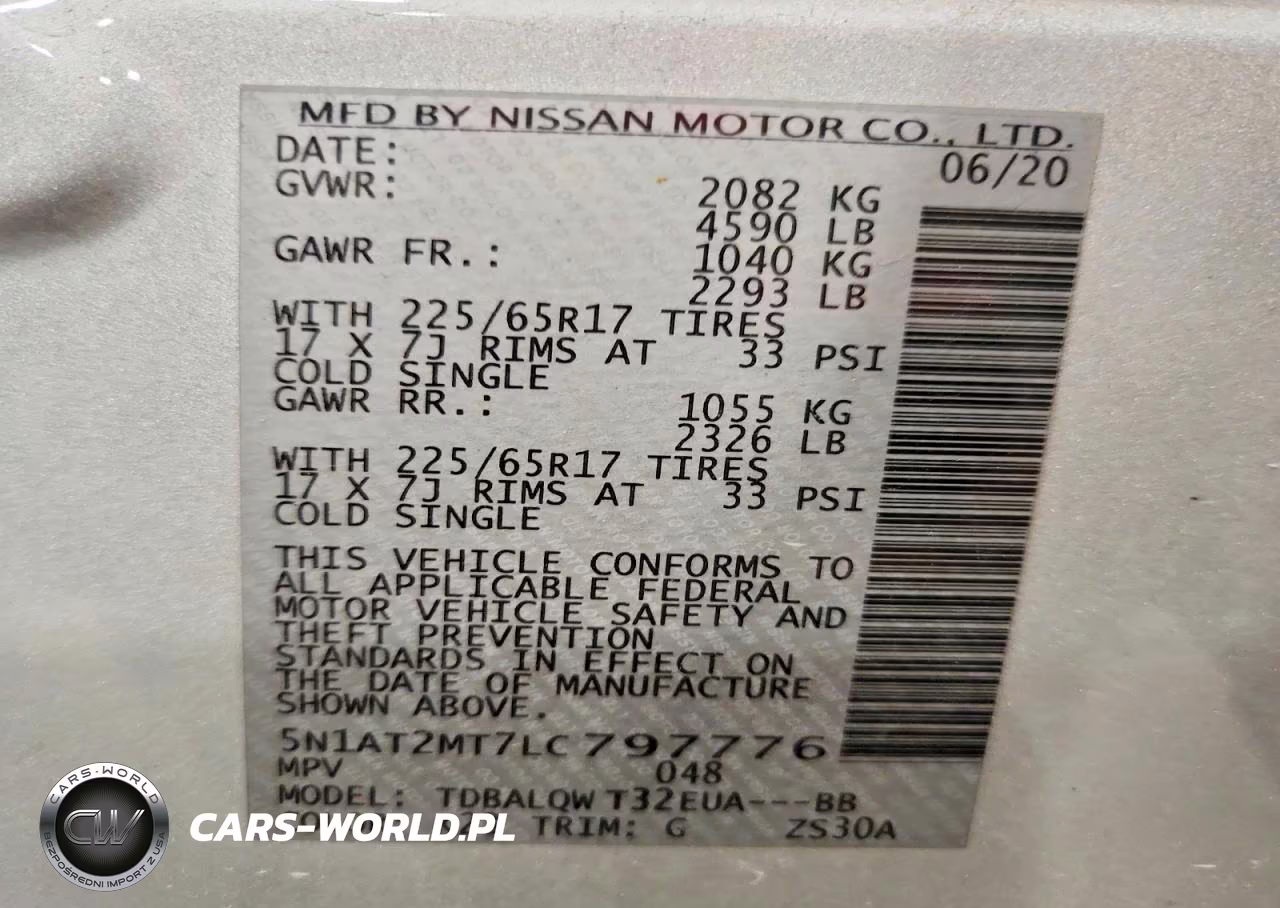 2020 Nissan Rogue Sv VIN:5N1AT2MT7LC797776 - 13