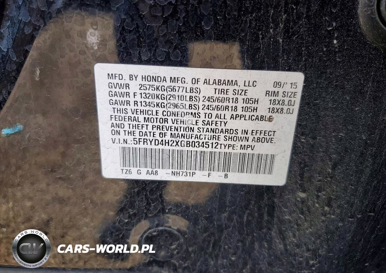 2016 Acura Mdx VIN:5FRYD4H2XGB034512 - 13