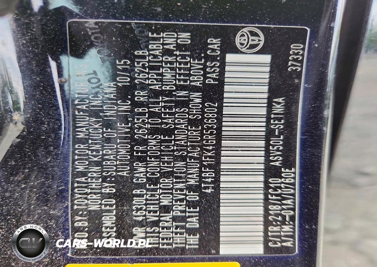 2016 Toyota Camry Le VIN:4T4BF1FK4GR536802 - 12