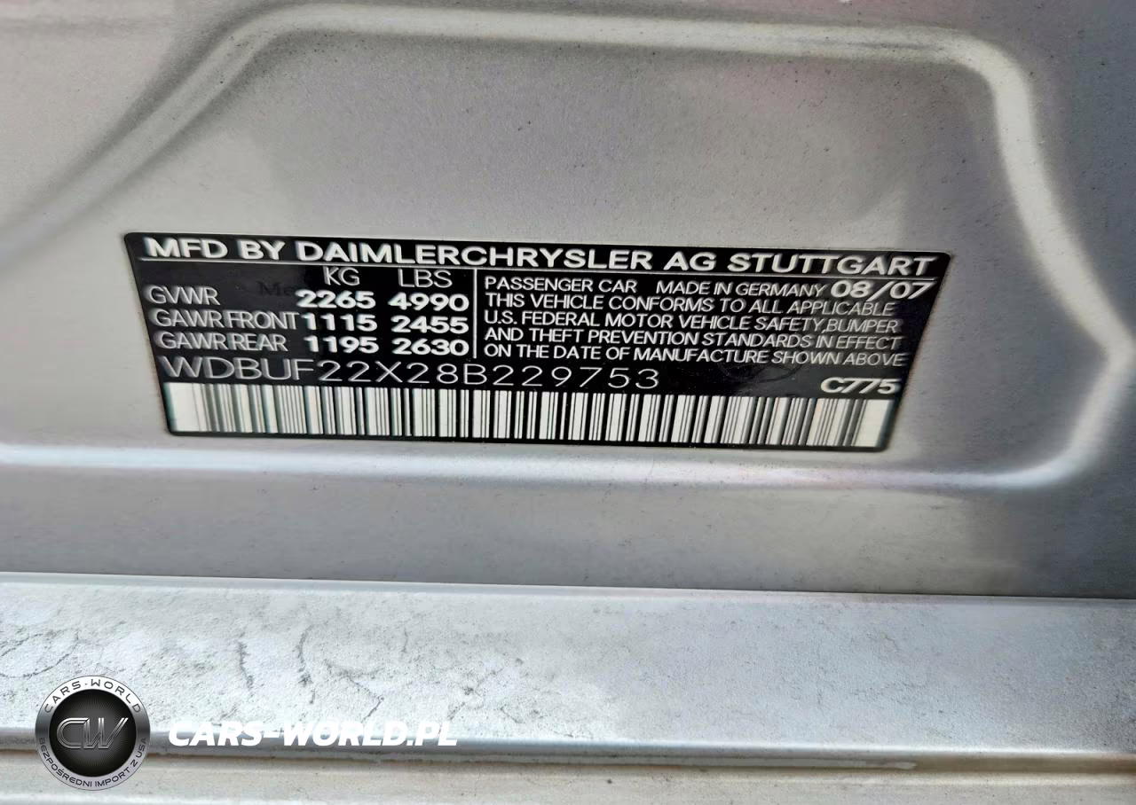 2008 Mercedes-Benz E 320 Cdi VIN:WDBUF22X28B229753 - 12