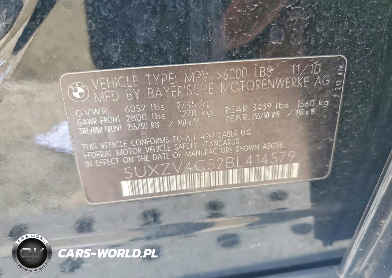 2011 BMW X5 xDrive35I VIN:5UXZV4C52BL414579 - 12