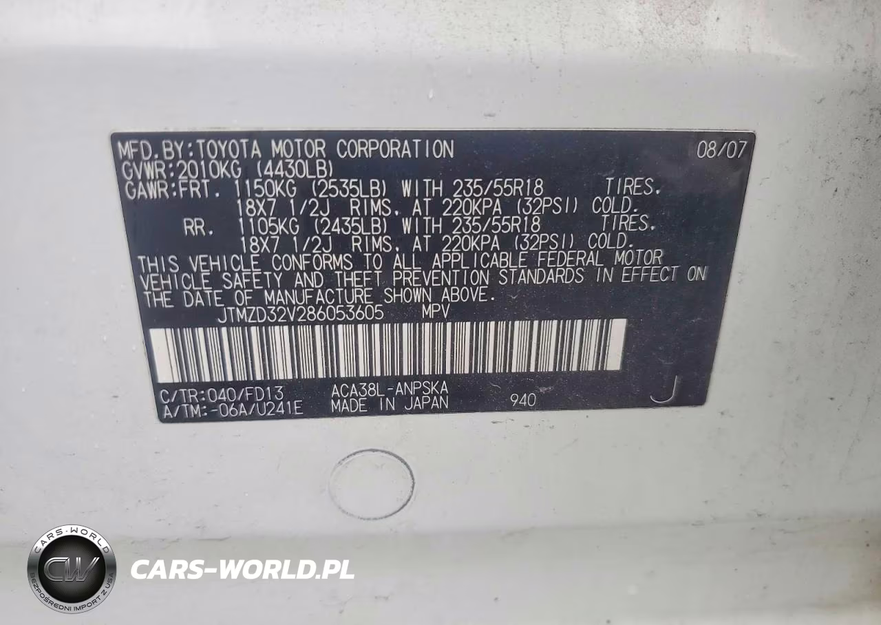 2008 Toyota Rav4 Sport VIN:JTMZD32V286053605 - 12