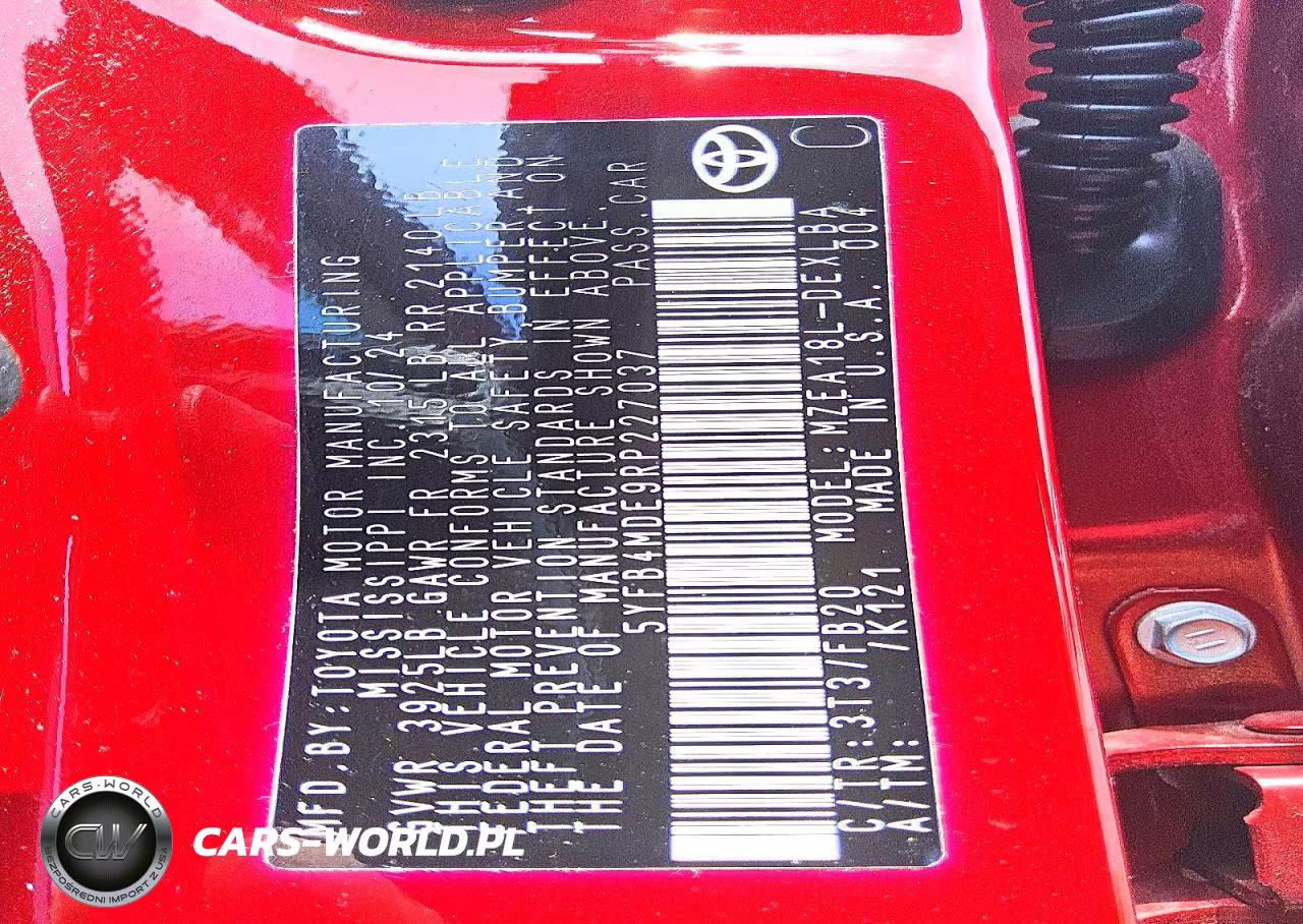2024 Toyota Corolla Le VIN:5YFB4MDE9RP227037 - 12