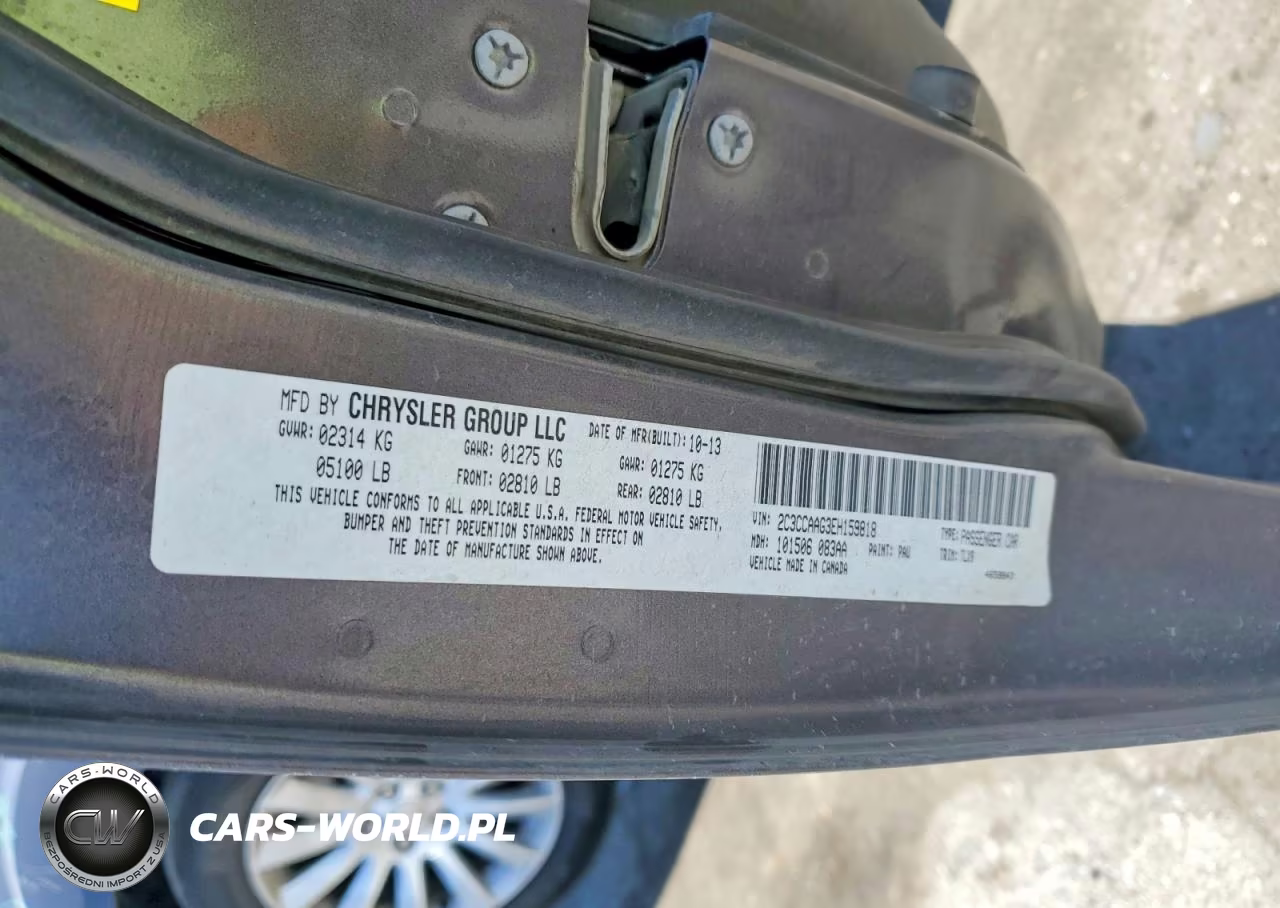 2014 Chrysler 300 VIN:2C3CCAAG3EH159818 - 12