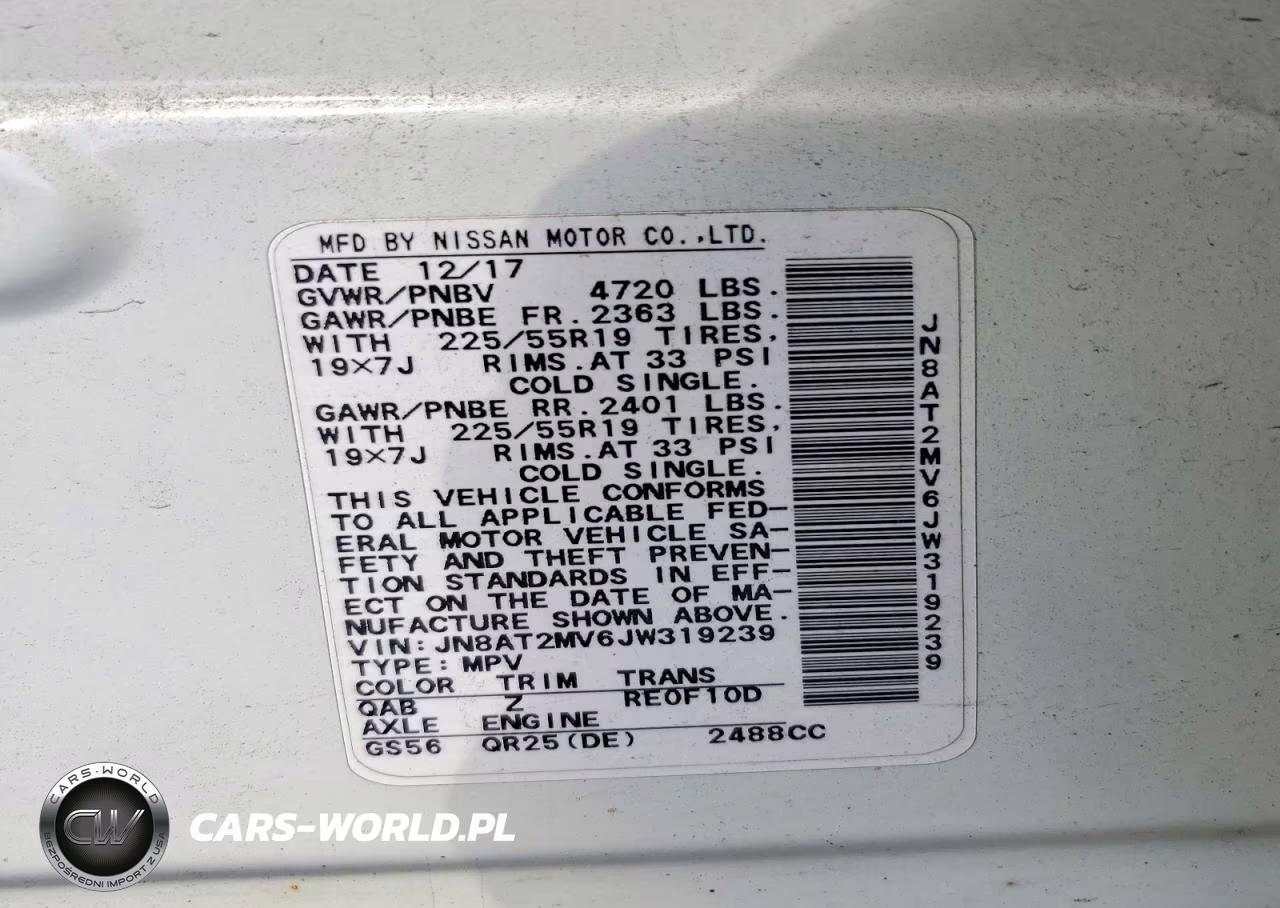 2018 Nissan Rogue Sl VIN:JN8AT2MV6JW319239 - 13