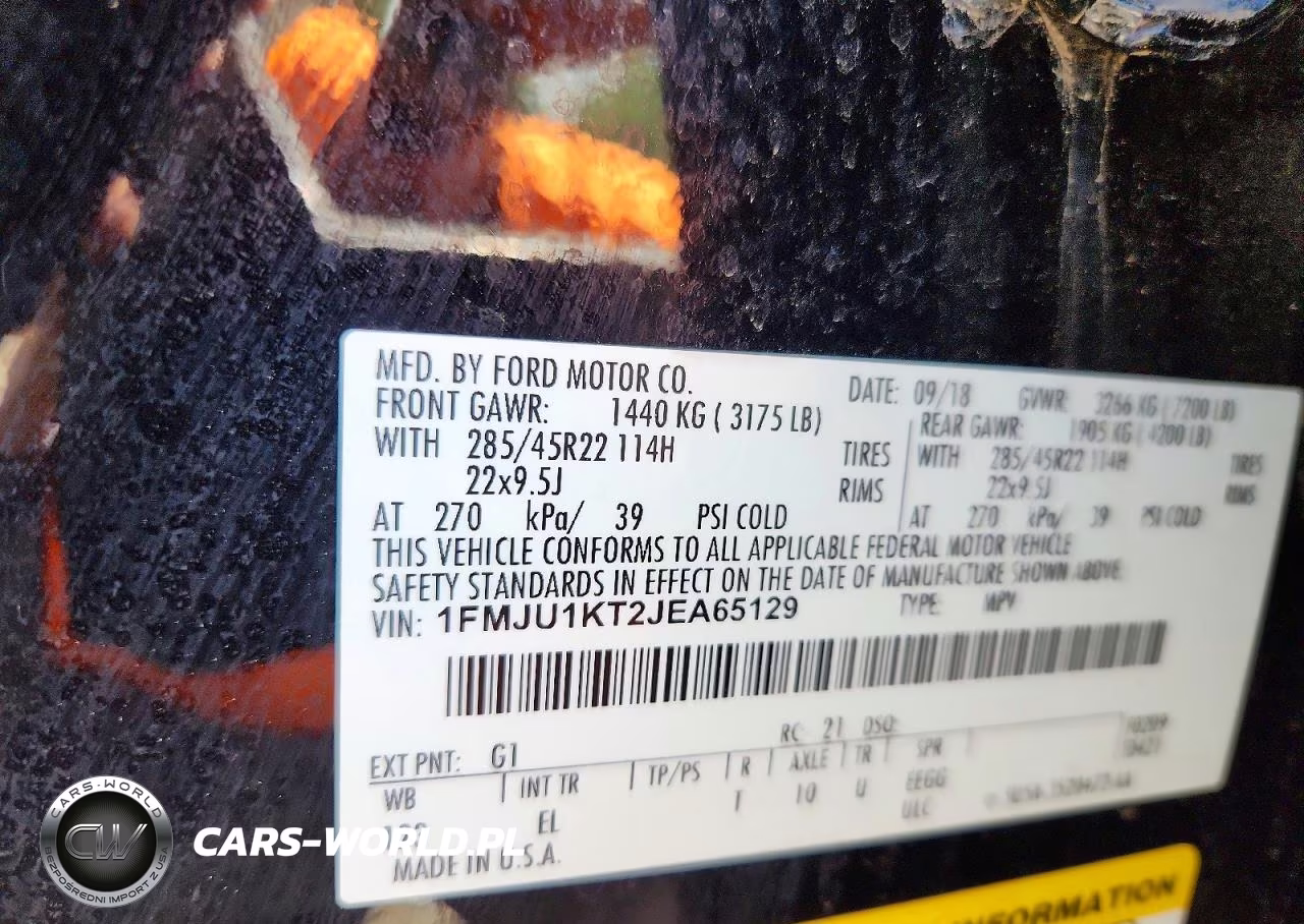 2018 Ford Expedition Limited VIN:1FMJU1KT2JEA65129 - 14