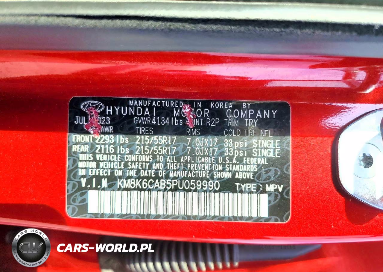2023 Hyundai Kona Sel VIN:KM8K6CAB5PU059990 - 12