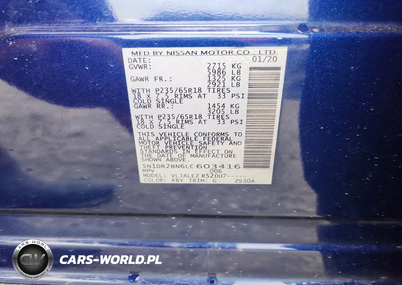 2020 Nissan Pathfinder Sv VIN:5N1DR2BN6LC603416 - 13