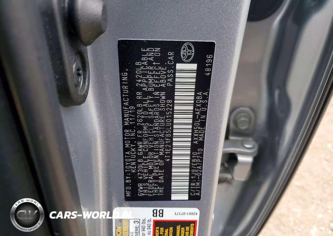 2020 Toyota Avalon Xse VIN:4T1E21FB5LU015228 - 12