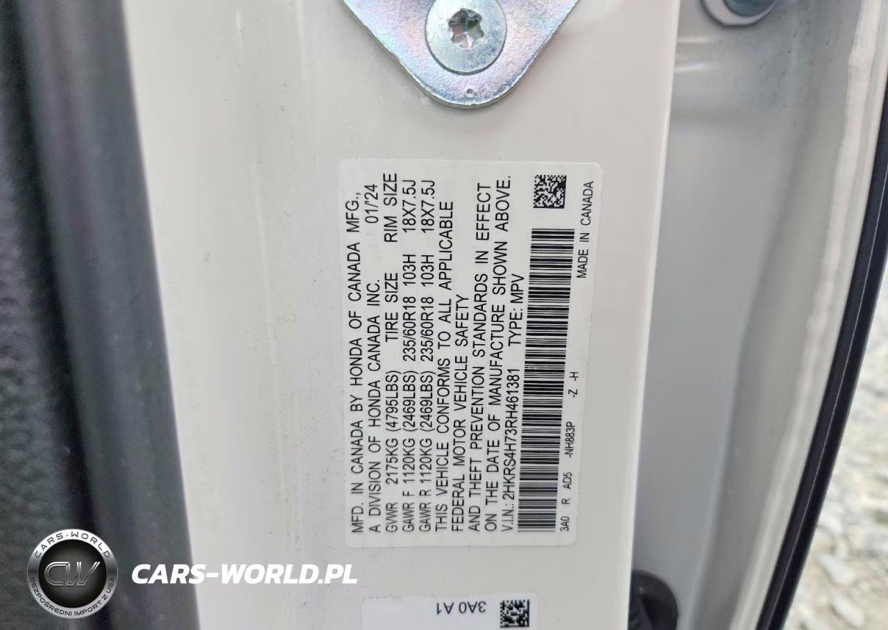 2024 Honda Cr-V Exl VIN:2HKRS4H73RH461381 - 13