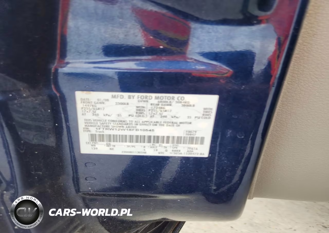 2008 Ford F150 Supercrew VIN:1FTRW12W18FB10545 - 12