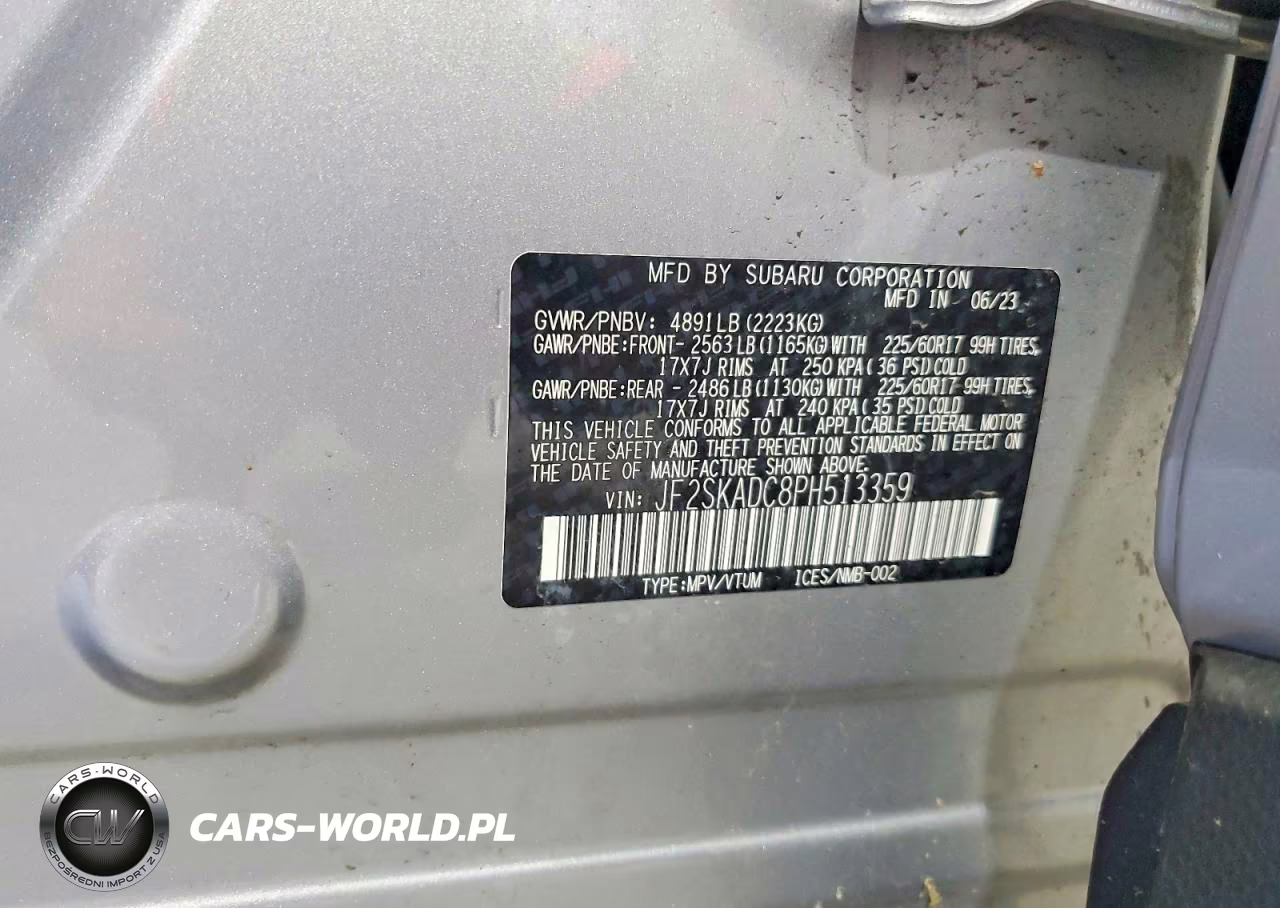 2023 Subaru Forester Premium VIN:JF2SKADC8PH513359 - 13