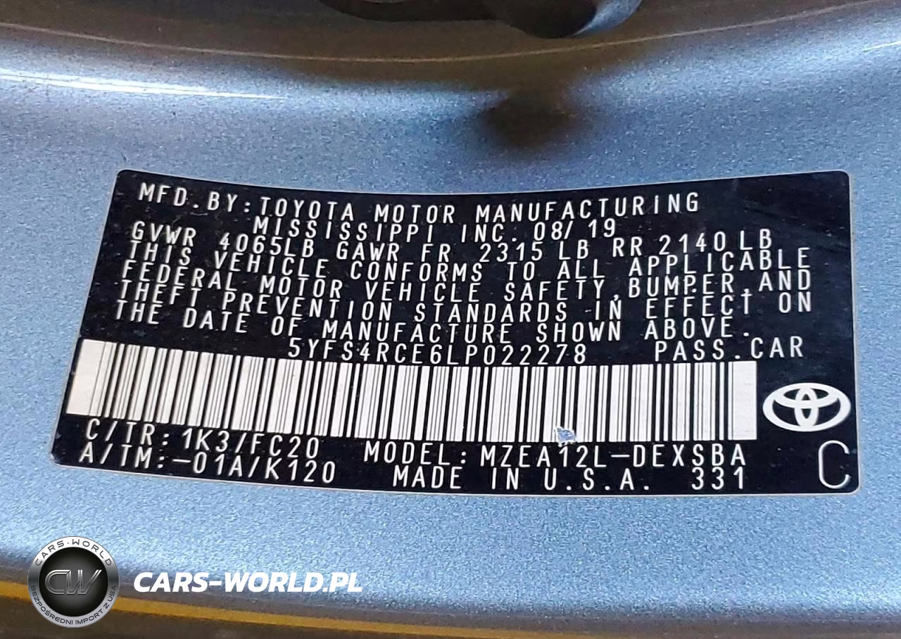 2020 Toyota Corolla Se VIN:5YFS4RCE6LP022278 - 13