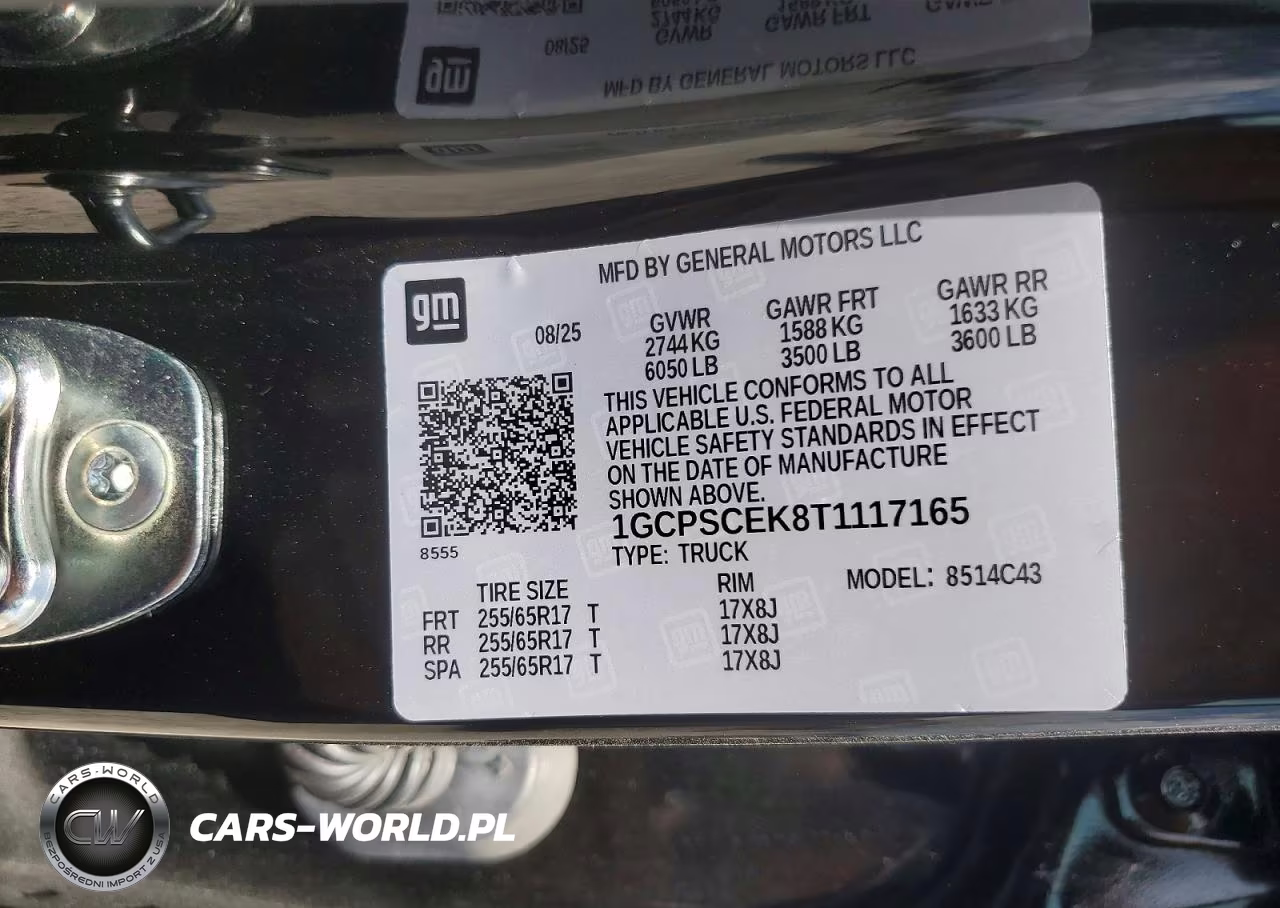 2026 Chevrolet Colorado Lt VIN:1GCPSCEK8T1117165 - 12