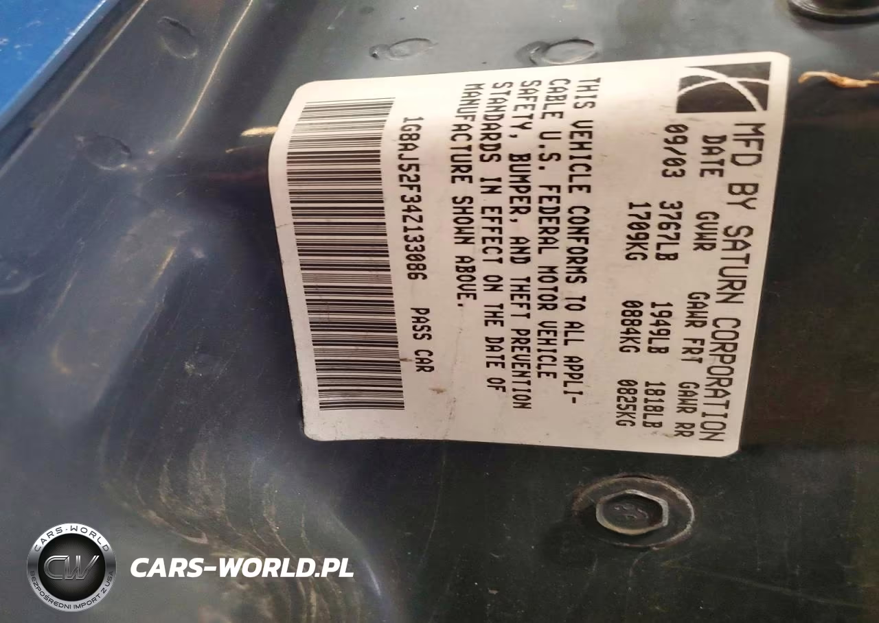 2004 Saturn Ion Level 2 VIN:1G8AJ52F34Z133086 - 12