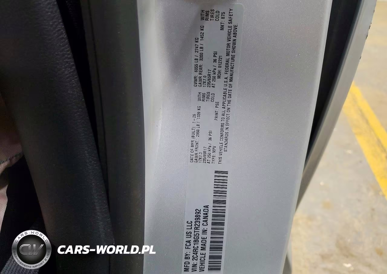 2026 Chrysler Pacifica Select VIN:2C4RC1BG5TR239892 - 13
