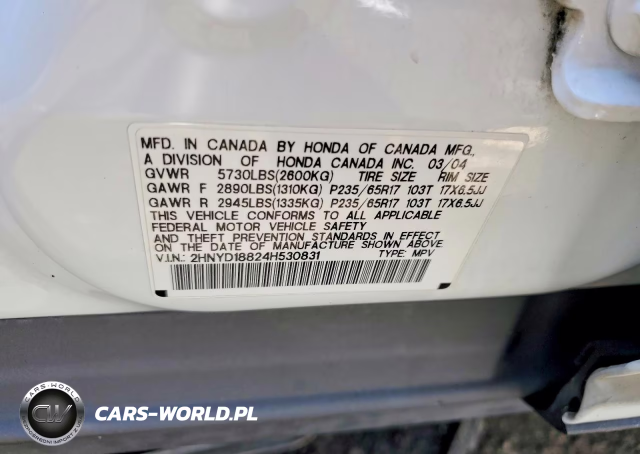 2004 Acura Mdx Touring VIN:2HNYD18824H530831 - 12