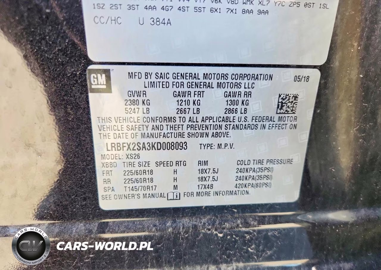 2019 Buick Envision 4D 4Wd VIN:LRBFX2SA3KD008093 - 13