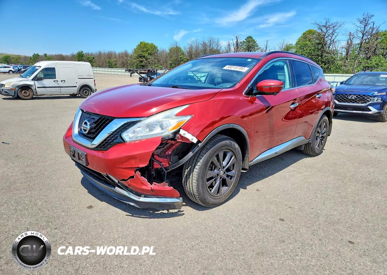 2017 Nissan Murano Sv VIN:5N1AZ2MH1HN198796 - 1