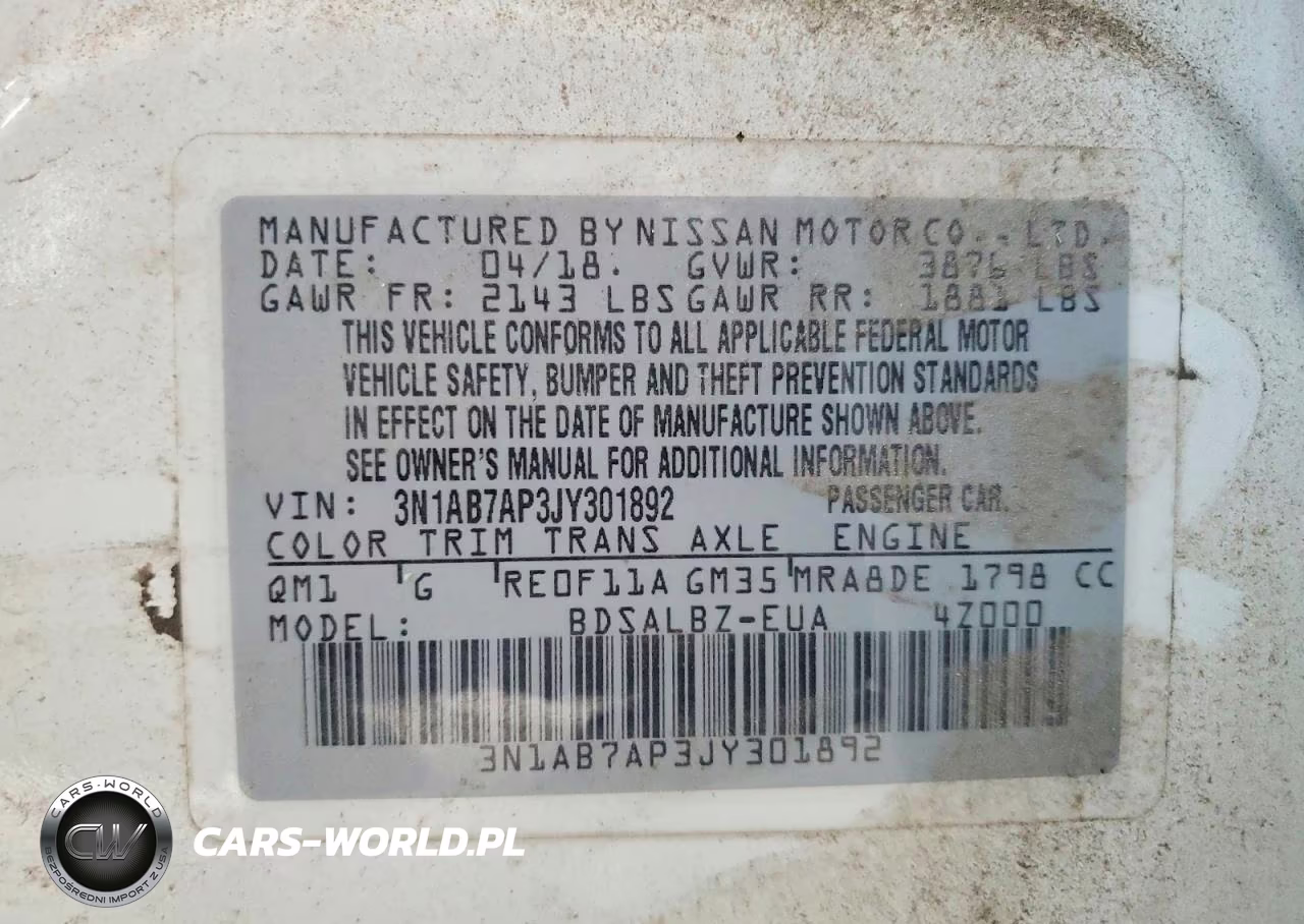2018 Nissan Sentra S VIN:3N1AB7AP3JY301892 - 12