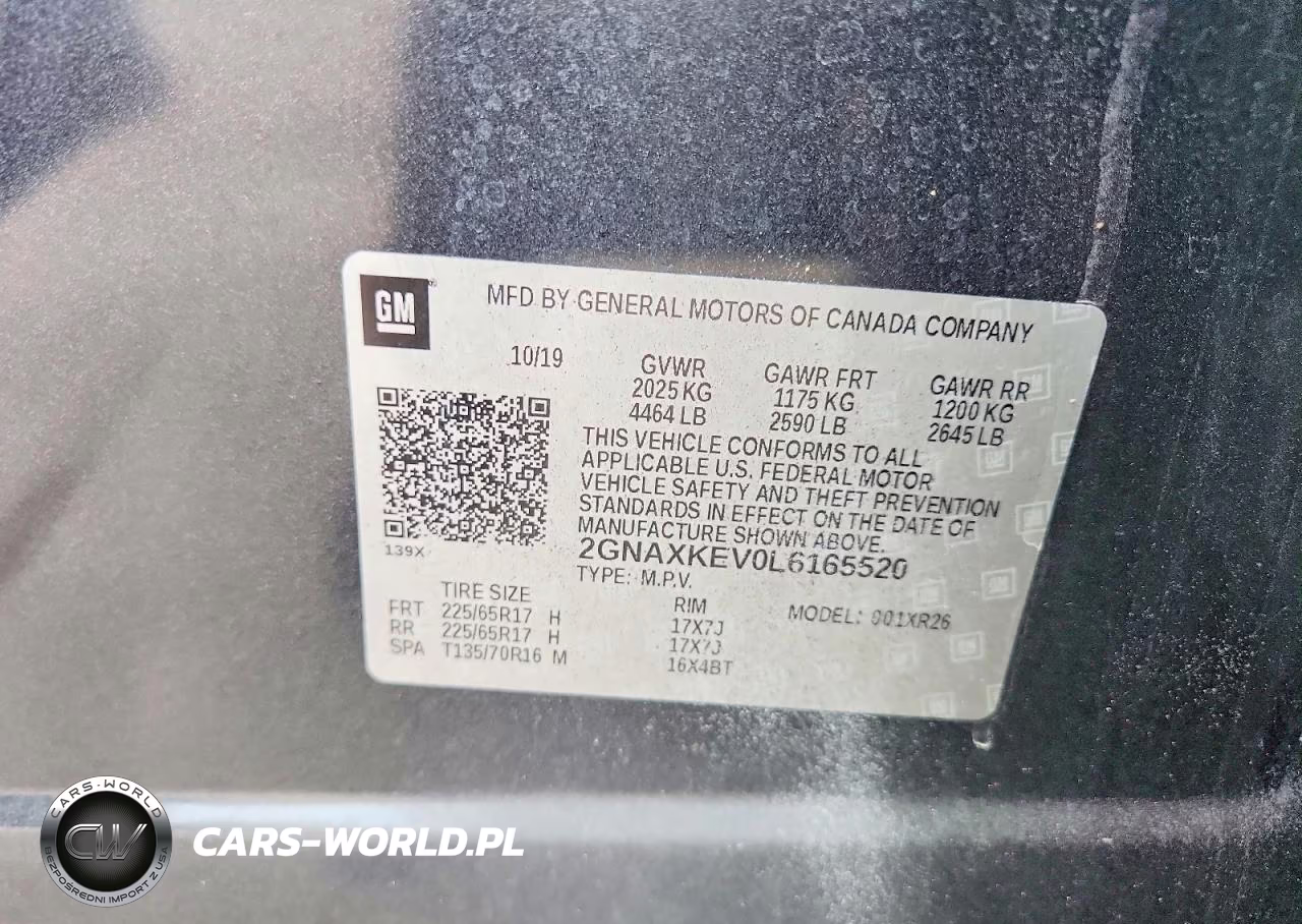 2020 Chevrolet Equinox Lt VIN:2GNAXKEV0L6165520 - 13