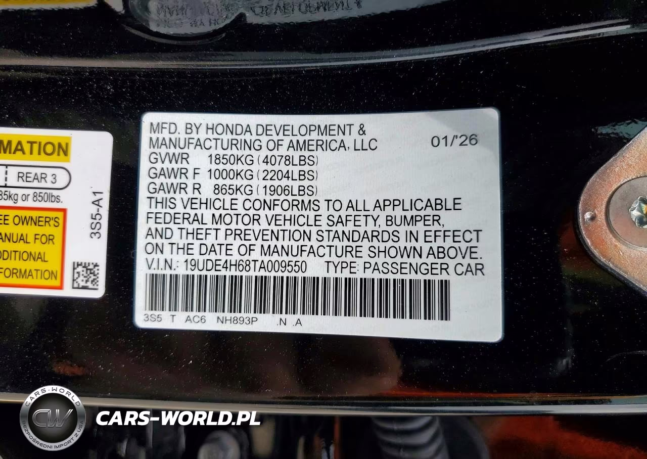 2026 Acura Integra A-Spec Tech VIN:19UDE4H68TA009550 - 12