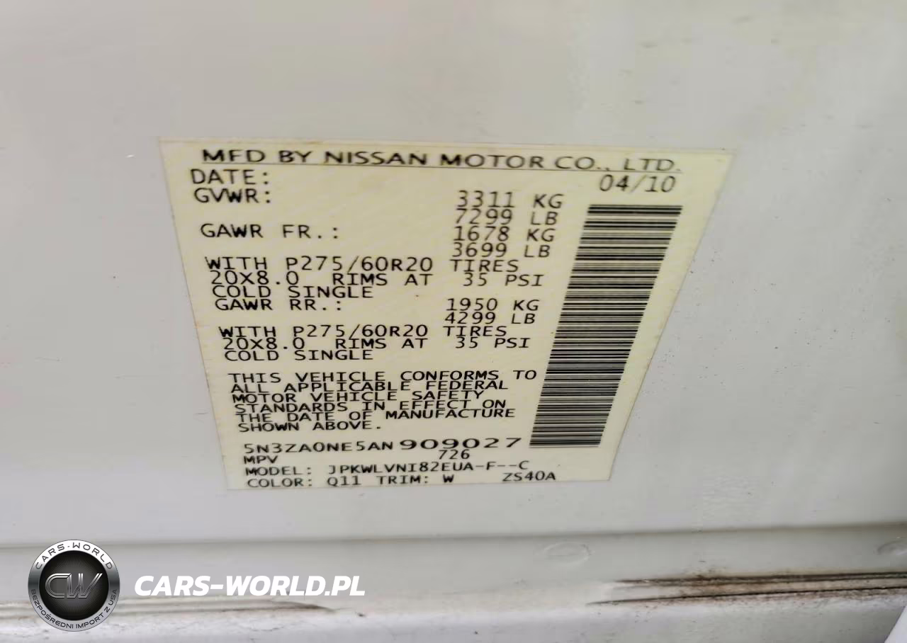 2010 Infiniti Qx56 Base VIN:5N3ZA0NE5AN909027 - 13
