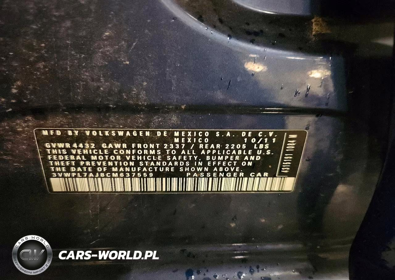 2012 Volkswagen Jetta Tdi VIN:3VWPL7AJ8CM637559 - 13